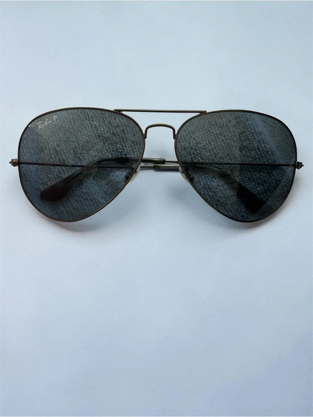 Ray-Ban Aviator Polarized Sunglasses - Metal Frame, Dark Gray Lenses
